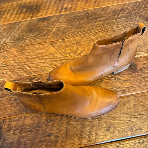 Kork-Ease Brown Leather Ankle Booties - Picture 4 of 8